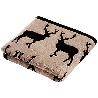 Anorak Kissing Stags Towel, Black